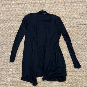 Jay Jay Women's Black Knee Length Cardigan